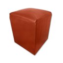 Ver imagem 2 de Puff Banqueta Quadrado Cubo Decorativo Courino e Suede Laranja Courino