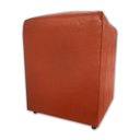 Ver imagem 3 de Puff Banqueta Quadrado Cubo Decorativo Courino e Suede Laranja Courino