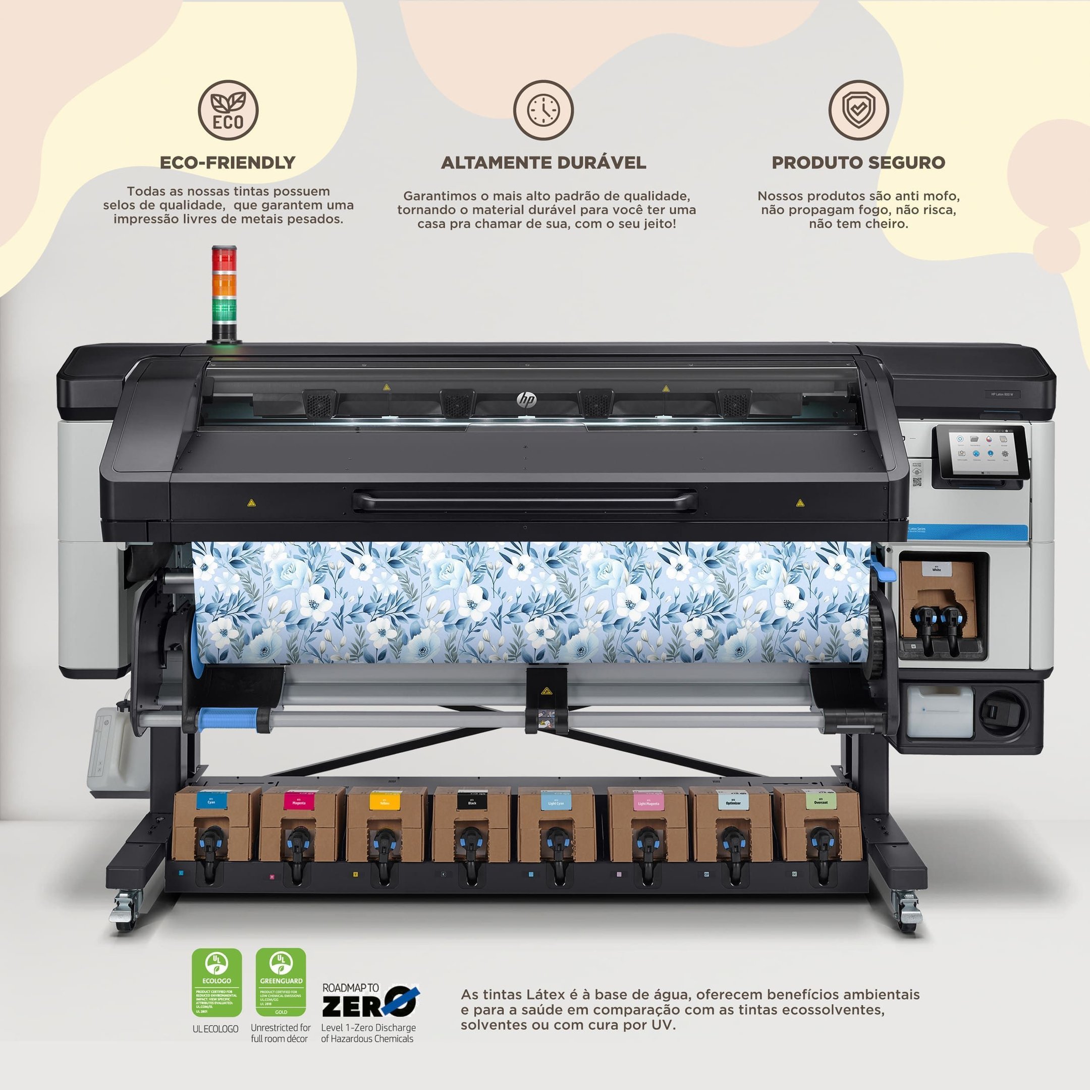Papel de Parede Adesivo Dusty Blue Flowers 3 - 3