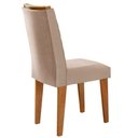 Ver imagem 7 de Mesa Aster 180 Tampo Em Mdf Canto Reto Com 6 Cadeiras Liz Moderna Creme, Grafite E Imbuia