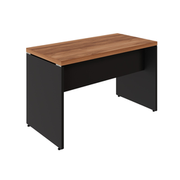 Mesa para Escritorio 40mm Pé Painel Savoia 120x60 Cor Nogal/preto - 1