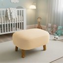Ver imagem 2 de Puff Sala Decorativo Jhessy Madeira Suede D03 - D'rossi