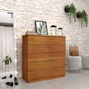Ver imagem 1 de Cômoda Premium Mdf com 5 Gavetas Tcil