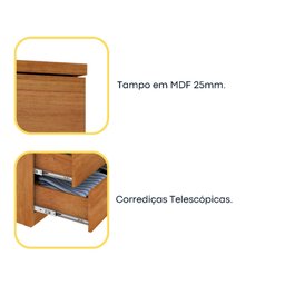 Cômoda Premium Mdf com 5 Gavetas Tcil - 5