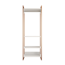 Ver imagem 2 de Modulo Closet Industrial Cabideiro Ferro Cobre Branco