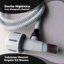 Ver imagem 4 de Ducha Higiênica Fabrimar Flexível Branco Engate Kit Branco