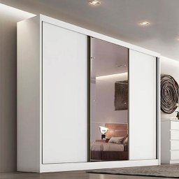 Guarda Roupa Spazzio 3 Portas 6 Gavetas com um Espelho Peliculado Novo Horizonte - 3