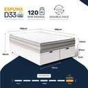 Ver imagem 6 de Cama Box Baú com Colchão de Espuma D33 Double Face Territory Hellen Queen 158cm