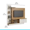 Estante Home Tv Completo para Tv 50 Pol. 165 X 155 Cm Mdp Carvalho 0633 Menu - 3