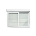 Ver imagem 1 de Janela Integrada PVC 2F.100 x 200 V.Liso c/Cremona Brimak