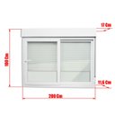 Ver imagem 3 de Janela Integrada PVC 2F.100 x 200 V.Liso c/Cremona Brimak