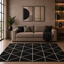 Ver imagem 5 de Tapete Sala Atlas Art 22 Preto 1.50x2.00 Antiderrapante