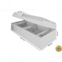 Ver imagem 2 de Cama Baú Espaçosa Solteiro Camila Branca com Colchão
