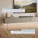 Ver imagem 6 de Rack para TV até 75 Polegadas Suspenso com LED e 3 Gavetas 100% MDF 180cm Oslo Off White