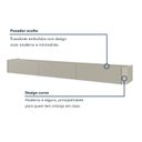 Ver mais imagens de Rack para TV até 75 Polegadas Suspenso com LED e 3 Gavetas 100% MDF 180cm Oslo Off White