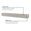 Ver mais imagens de Rack Suspenso Oslo 180cm em MDF com LED para TV 75 Polegadas Off White