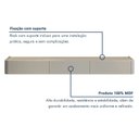 Ver imagem 5 de Rack Suspenso Oslo 180cm em MDF com LED para TV 75 Polegadas Off White