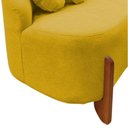 Ver imagem 7 de Namoradeira Sofá Feijão Moscou 130cm Orgânica Couro Amarelo