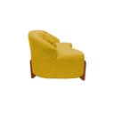 Ver imagem 5 de Namoradeira Sofá Feijão Moscou 130cm Orgânica Couro Amarelo