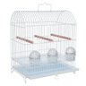 Gaiola Túnel Exposição para Canário 3 Comedouros:Branco - 1