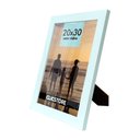 Ver imagem 2 de Kit 3 Porta Retrato 20x30 Decorativo Fotos Apoio Gravata com Vidro Aparador Fotográfico:branco