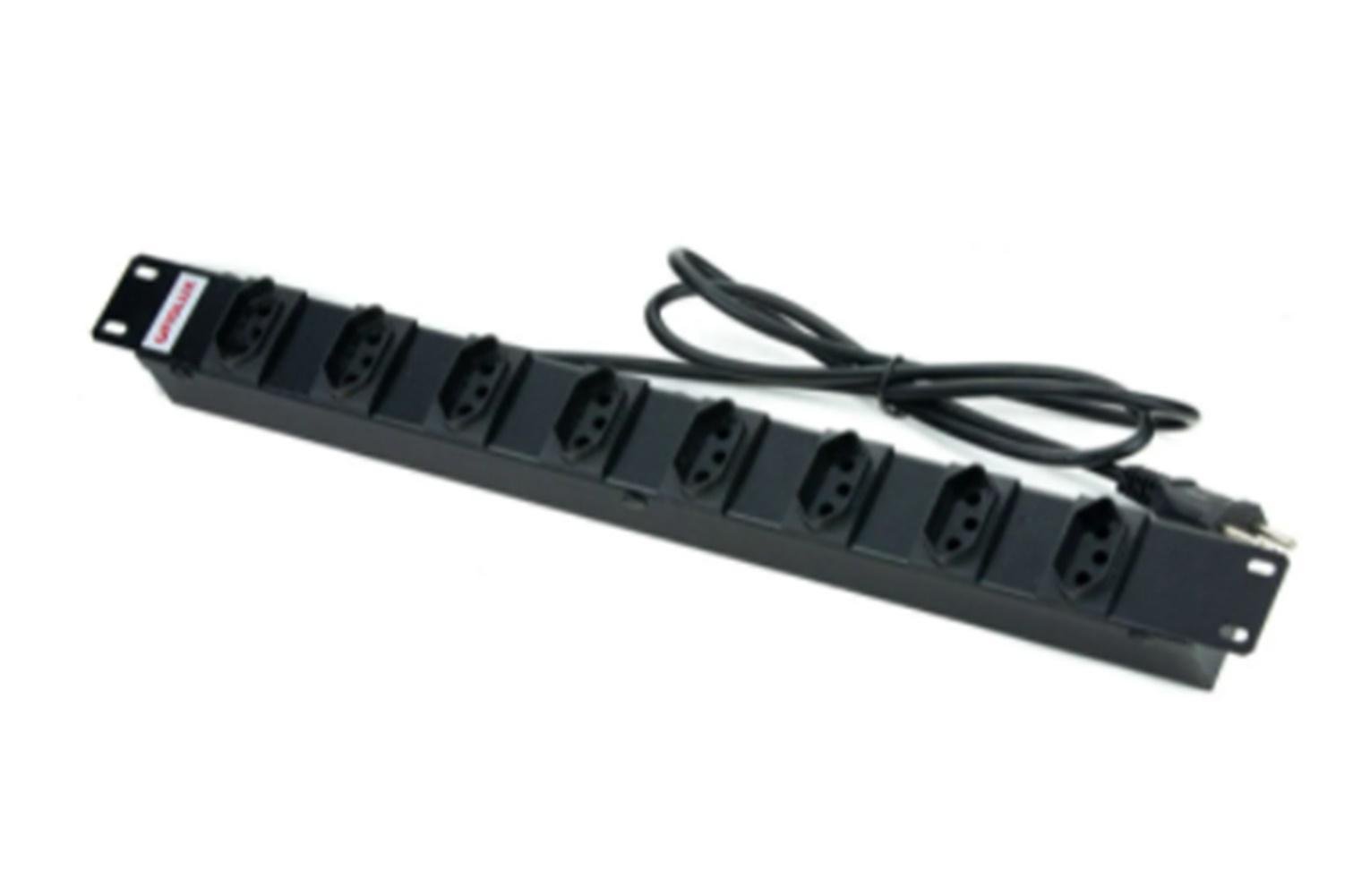 Régua Rack Bivolt 08 Tomadas Espaçadas 10a Corpo Metal | MadeiraMadeira