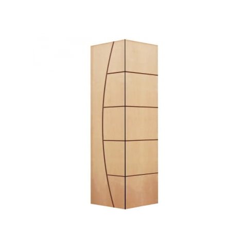 Porta Camarão 210x82 Frisada Cm01 Natural Completa Bat.14pinus