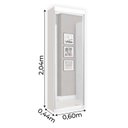 Ver imagem 3 de Sapateira com Espelho 1 Porta Thor 