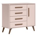 Ver imagem 6 de Conjunto Quarto Bebê Q Encanto Retrô Rosa Qmovi