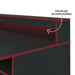 Mesa Gamer com Luz de LED Yescasa - 11