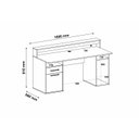 Ver imagem 4 de Mesa Gamer com Luz de LED 1 Gaveta 160cm Yescasa Preto E Vermelho