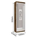 Ver imagem 3 de Sapateira/Roupeiro com Espelho 1 Porta Thor