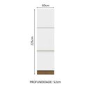 Ver imagem 3 de Paneleiro Armário de Cozinha 60 cm 3 Portas Rustic/Branco Glamy Madesa