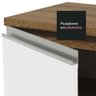Paneleiro Armário de Cozinha 60 cm 3 Portas Rustic/Branco Glamy Madesa - 9