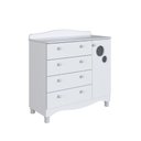 Ver imagem 2 de Cômoda Infantil Encanto 4 Gavetas MDP Puxador Plástico Branco Dalla Costa Móveis 93cm