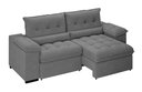 Ver imagem 4 de Sofá Arezzo Retrátil/reclinável 4lugares Suede Cinza 2,15m - Xflex