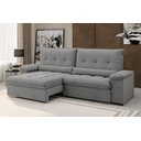 Ver imagem 1 de Sofá Arezzo Retrátil/reclinável 4lugares Suede Cinza 2,15m - Xflex