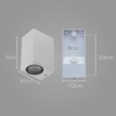 Ver imagem 2 de Arandela Dots Square Branca P/ 2 LED MR16 Bella Iluminação ST2816