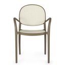 Ver imagem 3 de Kit 10 Cadeiras de Jantar Roma com Braço para Sala e Cozinha - Branco/cinza Escuro