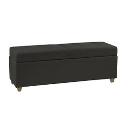 Recamier Bau Paris 1,40m Linho Preto - Clique Decorações - 3