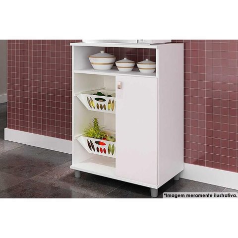 Balcão de Cozinha Fruteira Fr2003 C/ 1 Porta 60cm Branco - Movelbento