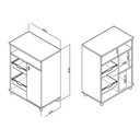 Ver imagem 4 de Balcão de Cozinha Fruteira Fr2003 C/ 1 Porta 60cm Branco - Movelbento