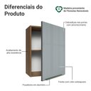 Ver imagem 3 de Armário Aéreo 50cm 1 Porta Rustic/cinza Lux Madesa