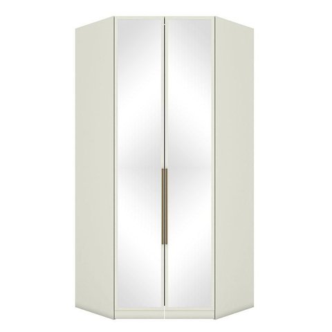 Armário de Canto Closet 2 Portas com Espelhos New Predileto Areia - Henn