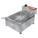 Ver imagem 1 de Fritadeira Elétrica Industrial Inox Cuba 5 Litros com Cesto:127v
