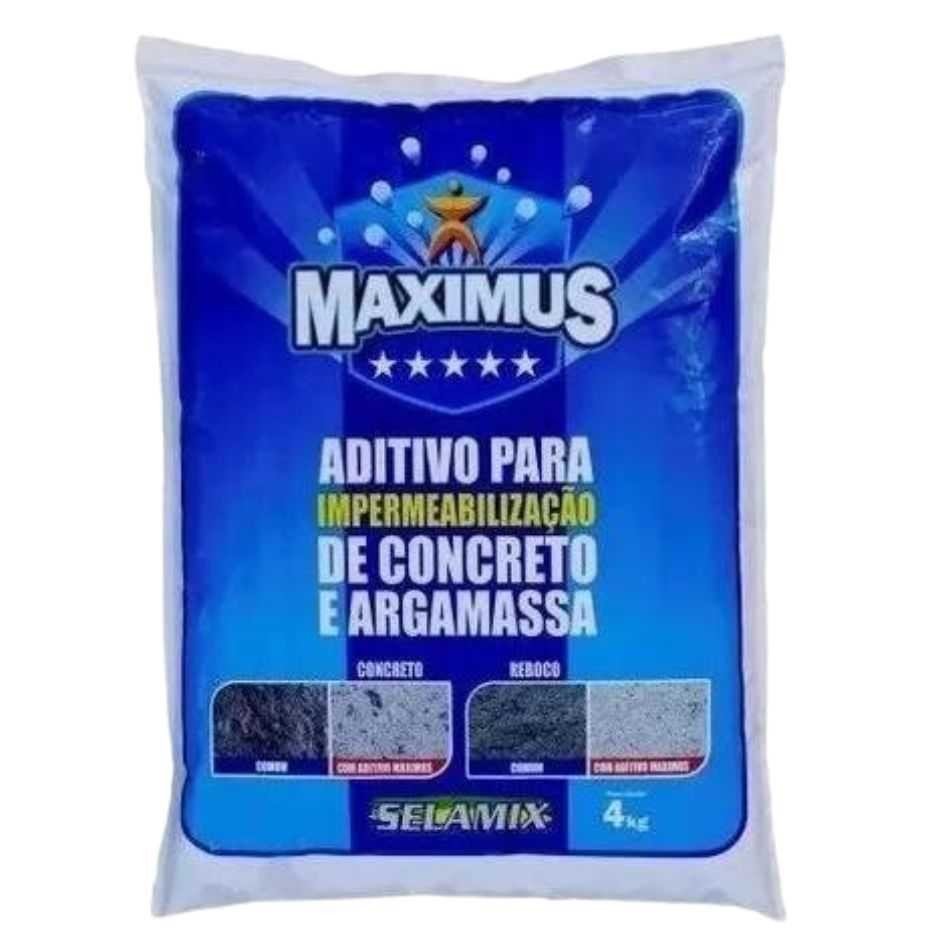 Aditivo Impermeabilizante Concreto/argamassa - 4kg - Maximus - 1