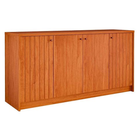 Aparador Buffet para Sala de Jantar Lia 100% Mdf com 4 Portas Cimol Cinamomo