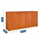 Ver imagem 3 de Aparador Buffet para Sala de Jantar Lia 100% Mdf com 4 Portas Cimol Cinamomo