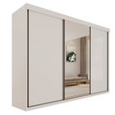 Ver imagem 2 de Guarda-Roupa Casal 3 Portas 6 Gavetas 100% MDF Londrina Branco