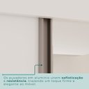 Ver mais imagens de Guarda-Roupa Casal 3 Portas 6 Gavetas 100% MDF Londrina Branco